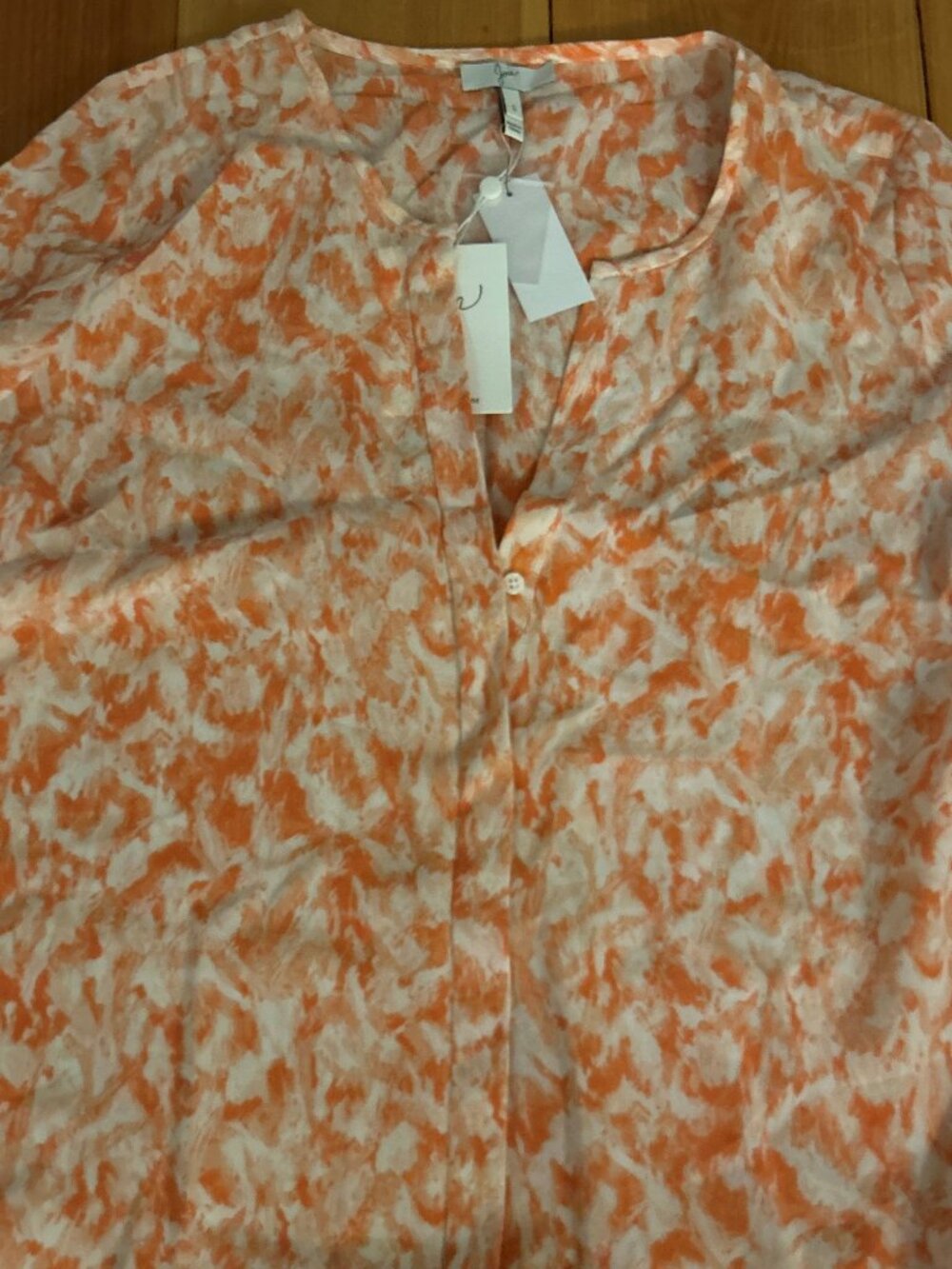 Joie 100% silk botton down NWT S
